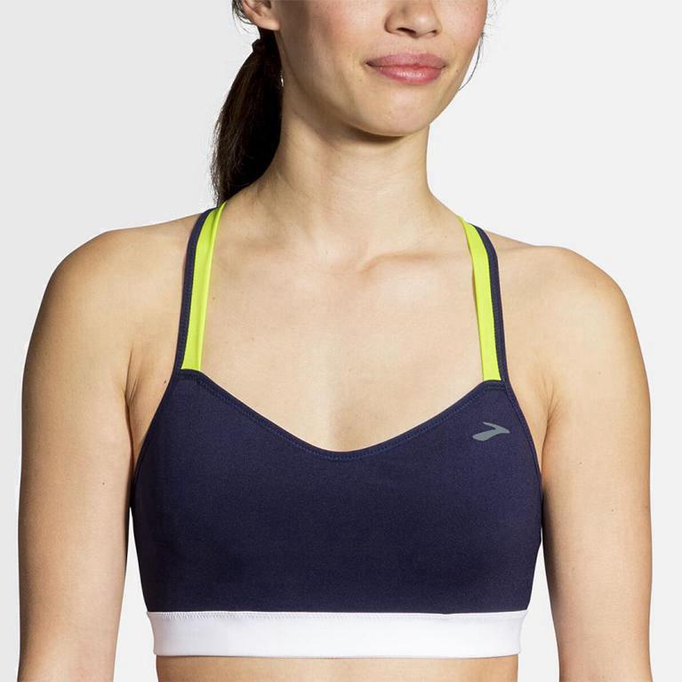 Brooks Uprise Crossback Womens Running Bra - Blue - Philippines (158360HNE)